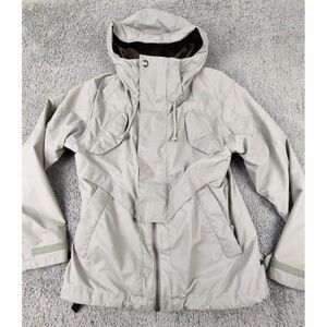 BURTON Dry Ride Women's L Jacket Light Green Snow Board Ski *Stains